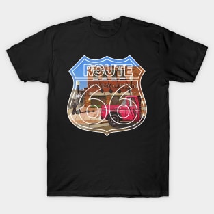 Corner in Winslow Arizona, Route 66, Eagles song Take it Easy - WelshDesigns T-Shirt